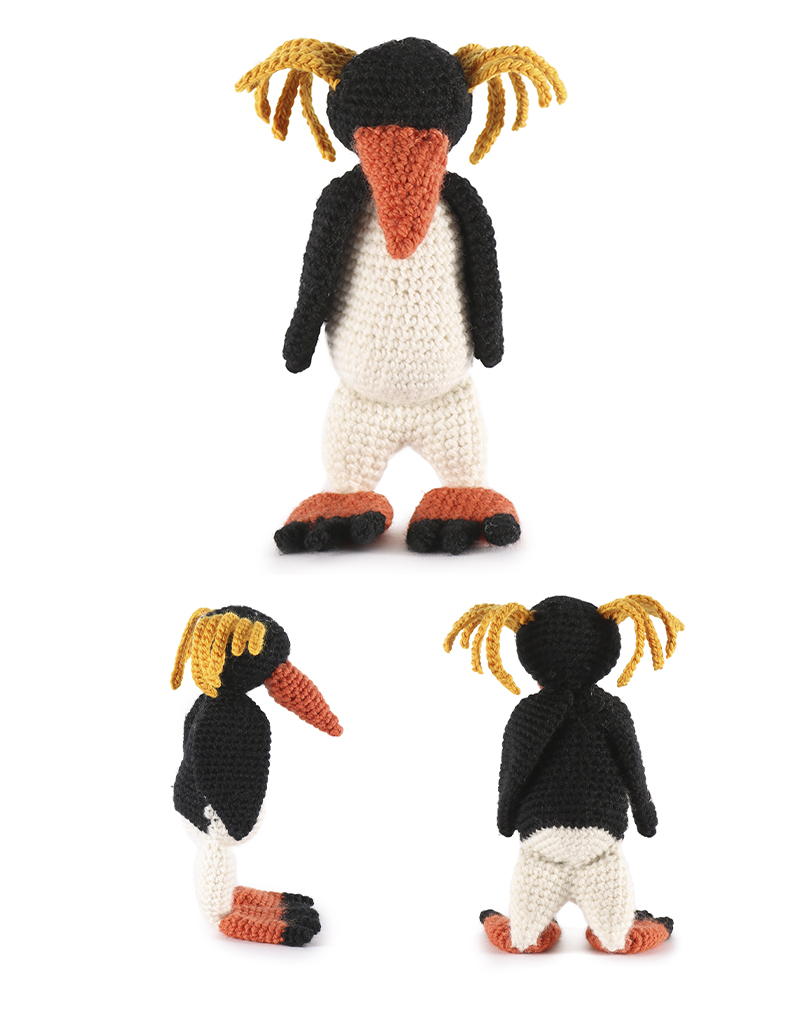 toft ed's animal petra the rockhopper penguin amigurumi crochet